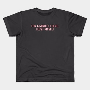 Karma Police, for a minute there, pink Kids T-Shirt